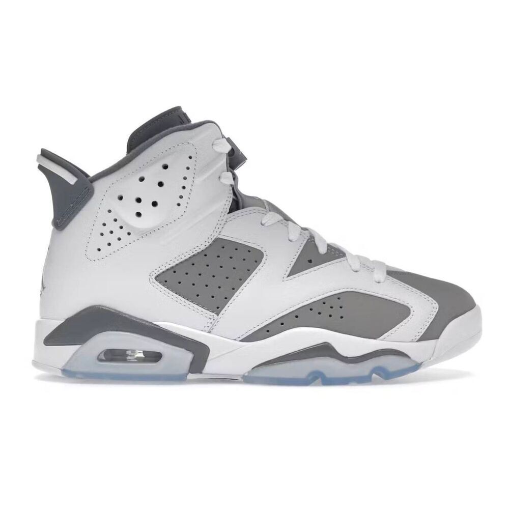 NIKE Air Jordan 6 Retro 'Cool Grey' Sneakers Size  7